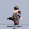 MT78-MT81 World War I German Prussian soldier Minifigures
