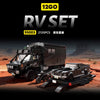 2135 pcs 12GO Unimog RV + Supercar （Trailer kit）