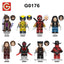 G0176 Super heroes series Deadpool & Wolverine minifigures