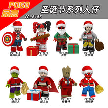 PG8185 Christmas Character Captain America Clown Deadpool Wolverine Minifigures