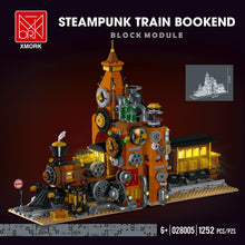 1252pcs XMORK 028005 Steampunk Train Bookends
