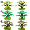 MOC scene plants 21PCS palm tree accessories including base plate 30239