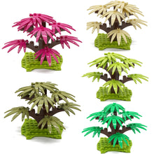 MOC scene plants 21PCS palm tree accessories including base plate 30239