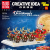 2073 PCS Mouldking 10154 Santa Claus Sleigh (Dynamic version)