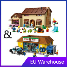 (Ship from European warehouse) The Simpsons House(2523pcs)  and The Simpsons KWIK-E-MART(2218pcs)  71016 71006