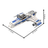 (Gobricks version) 589pcs MOC-220289 E WING - Minifigure Scale