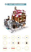 2456PCS MOC-187924;winter architecture