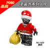 PG8189 Christmas Series Assembly Building Blocks Bat Girl Panther Marvel Captain Falcon Robin Minifigures