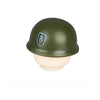 WWII US Army Officer Soldier Minifigure Helmet Weapon 5PCS