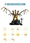 741pcs MOC-86791;Godzilla(King Ghidorah)