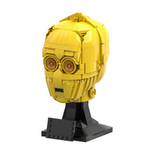 (Gobricks version) 609pcs MOC-141244 C-3PO head (Helmet collection style)