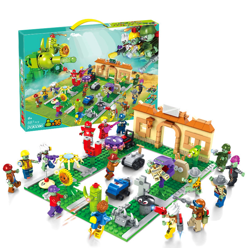 687pcs DZ0004 Plants vs. Zombies - Crazy Backyard – Joy Bricks