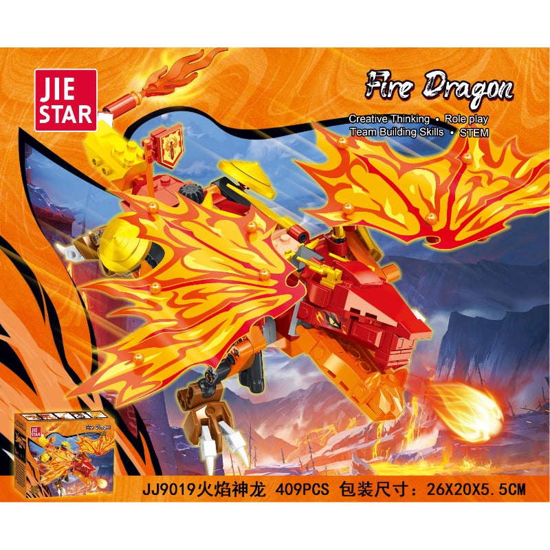 204pcs JIESTAR Kai's Fire Dragon EVO