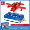 581pcsJIESTAR JJ9255 Hand-Cranked Pig Airplane