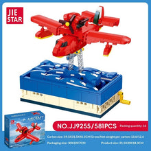 581pcsJIESTAR JJ9255 Hand-Cranked Pig Airplane