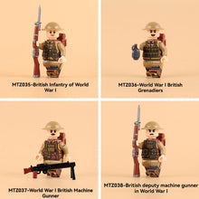 MTZ035-MTZ038 British Army in World War I Minifigures
