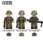 N689-691 World War II Doomsday Camouflage Soldiers Minifigures