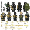 YZ00116C-00127C Operation Delta Force (with gold weapon fragments) - Military Special Forces Minifigures