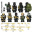YZ00116C-00127C Operation Delta Force (with gold weapon fragments) - Military Special Forces Minifigures