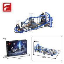 1256pcs Free Tribe Starlight Shuttle Roller Coaster