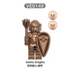 V1007 medieval castle gothic knight military soldier minifigures (new, updating)