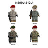 N209U-212U Modern U.S. Military Camouflage Minifigures