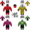 AF364-367 Superhero Red Hulk Minifigures