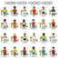G0202 G0203 Soccer superstar Minifigures(new, updating)