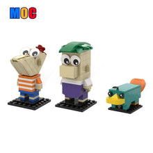 (Gobricks version) 307pcs MOC-212231 Phineas & Ferb, & Perry the Platypus