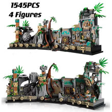 1545pcs 10091 Indiana Jones Temple of the Golden Idol