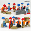 M8123 M1815 M8103 M8064 M1816 Urban construction workers minifigures