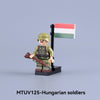 MTUV123-MTUV126 World War II foreign legion soldiers Minifigures