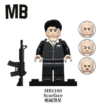 MB1100-1103 Classic movie characters Scarface Godfather Rambo Minifigures