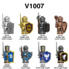 V1007 medieval castle gothic knight military soldier minifigures (new, updating)