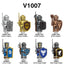 V1007 medieval castle gothic knight military soldier minifigures (new, updating)