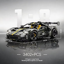 3402pcs GULY 10651 Supercar Series–GT Performance Supercar 1:8