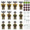 M8167 M8168 M8170 Medieval Vikings Series Minifigures