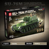 769pcs QUANGUAN 100296 SU-76M TANK DESTROYER SELF-PROPELLED GUN