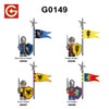 G0149 G0155 Medieval Black Hawk Knight Warhorse Minifigures(new, updating)