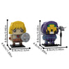 (Gobricks version) 416pcs MOC-201373 He-Man & Skeletor (Masters of the Universe) Brickheadz