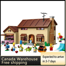 (Shipped from the Canada warehouse) 2523pcs The Simpsons House