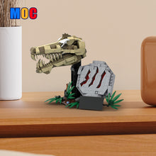 537PCS MOC-186989；Jurassic World、Jurassic Park(Dinosaur Fossils: T. rex Skull、76964)