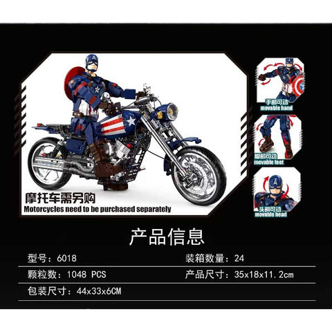 1048pcs TuoLe 6018 Captain America no reviews