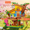 823pcs JIESTAR JJ9225 Rock Climbing Treehouse