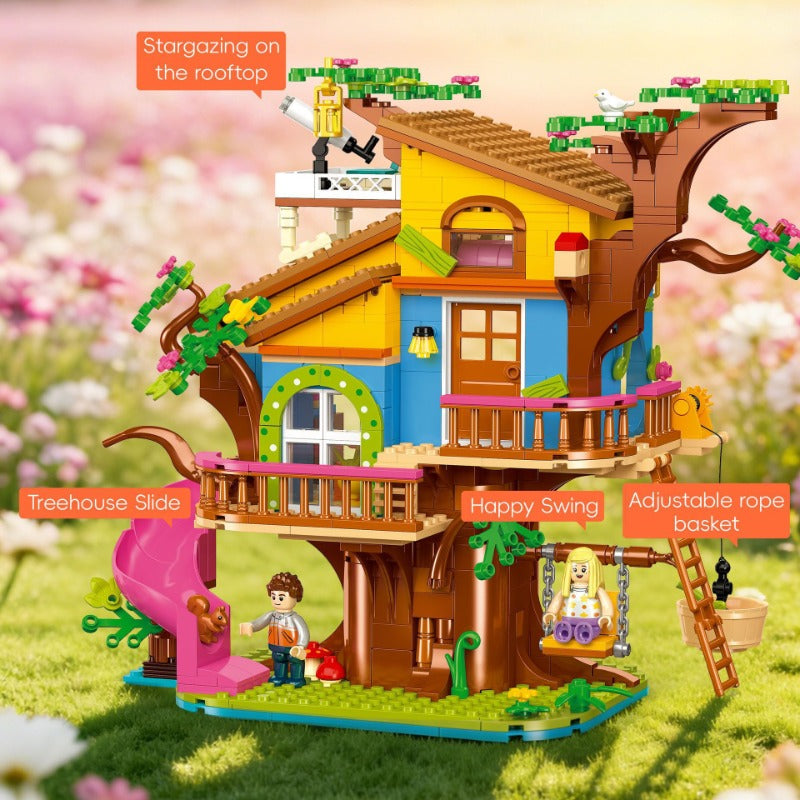 823pcs JIESTAR JJ9225 Rock Climbing Treehouse – Joy Bricks