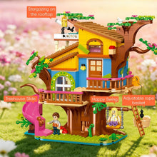823pcs JIESTAR JJ9225 Rock Climbing Treehouse
