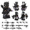 YZ00140B-00148B Operation Delta Force (with black weapon fragments) - Military Special Forces Minifigures