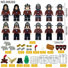 M8269 Medieval wolf cavalry Minifigures