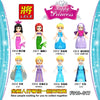 F010-017 Disney animated series characters Cinderella Fairy Yeast Elsa Ariel Princess Minifigures