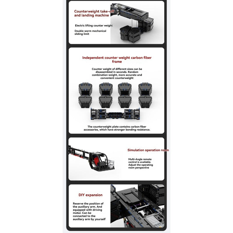 Ubricks E1001 2026 5V Liebherr Ltm11200 Mobiele Kraan Model Afstandsbediening Moc 10400 PCS - Afbeelding 10